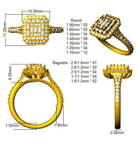 SR88 — Ring - 9k Yellow Gold detail