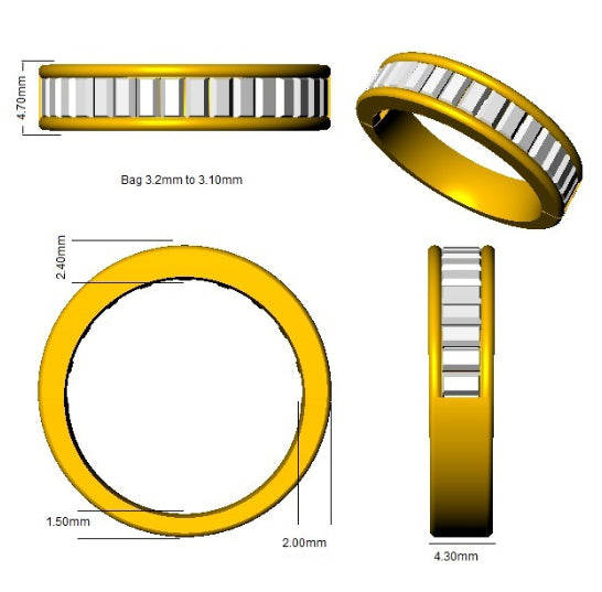 SR916 — Ring - 9k Yellow Gold detail