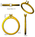 SR964-2.8 — Ring - 9k Two Tone detail