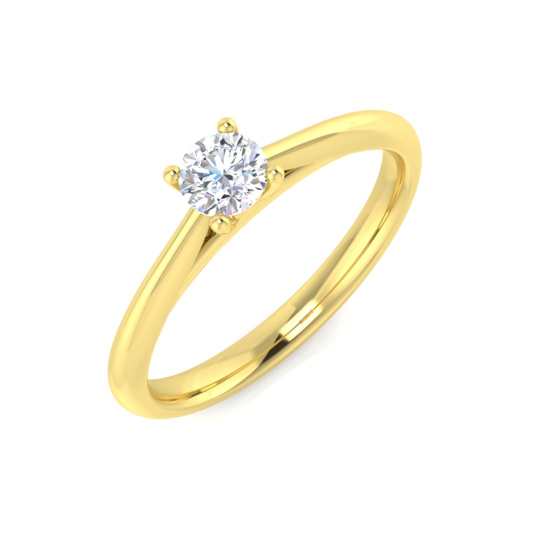 SR964-4.0MM — Ring - 9k Yellow Gold