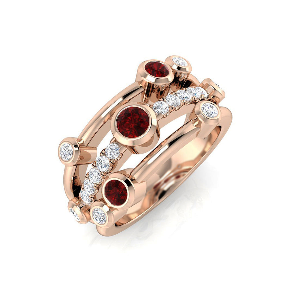 SR971 — Ring - 9 KT Rose Gold