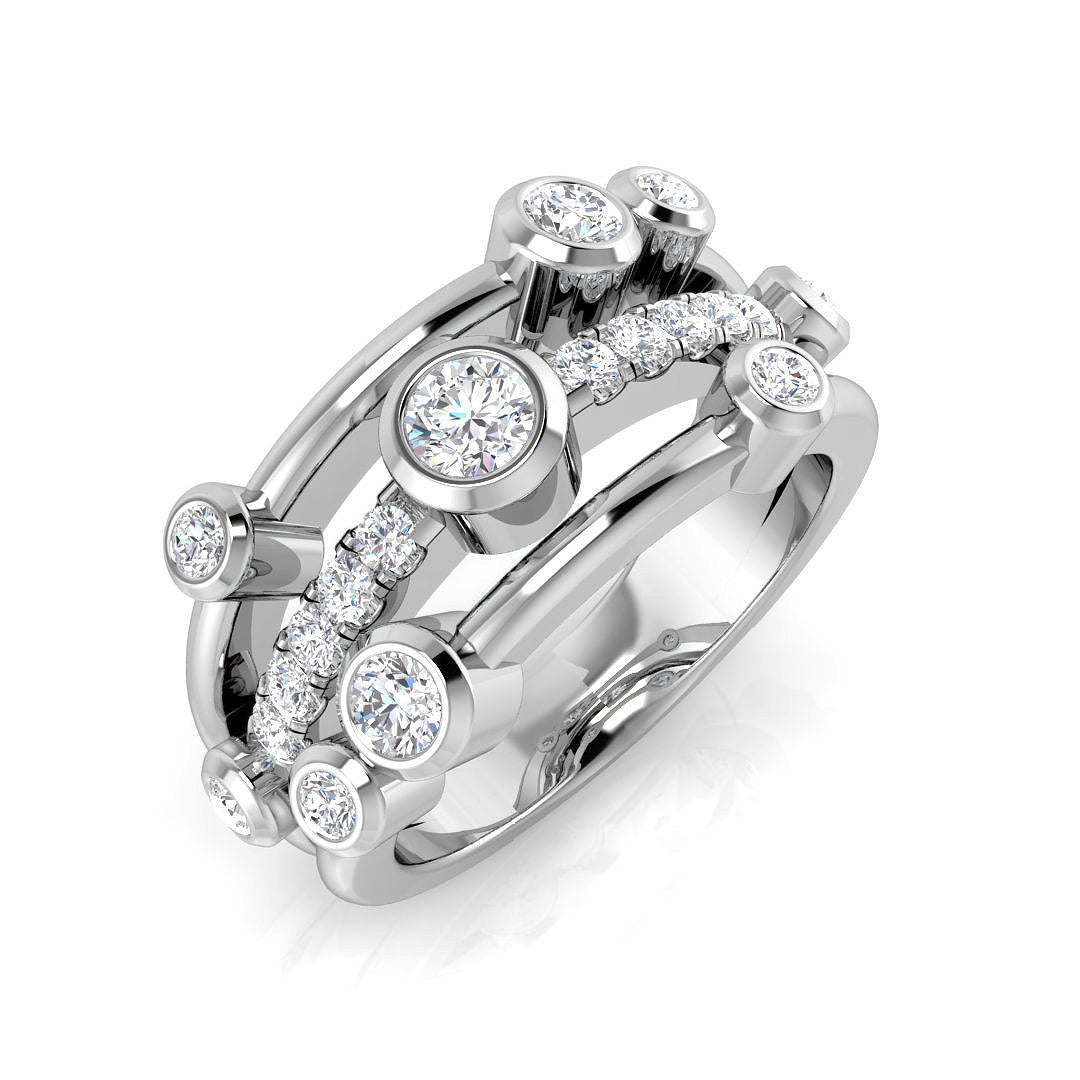 SR971 — Ring - 9k White Gold