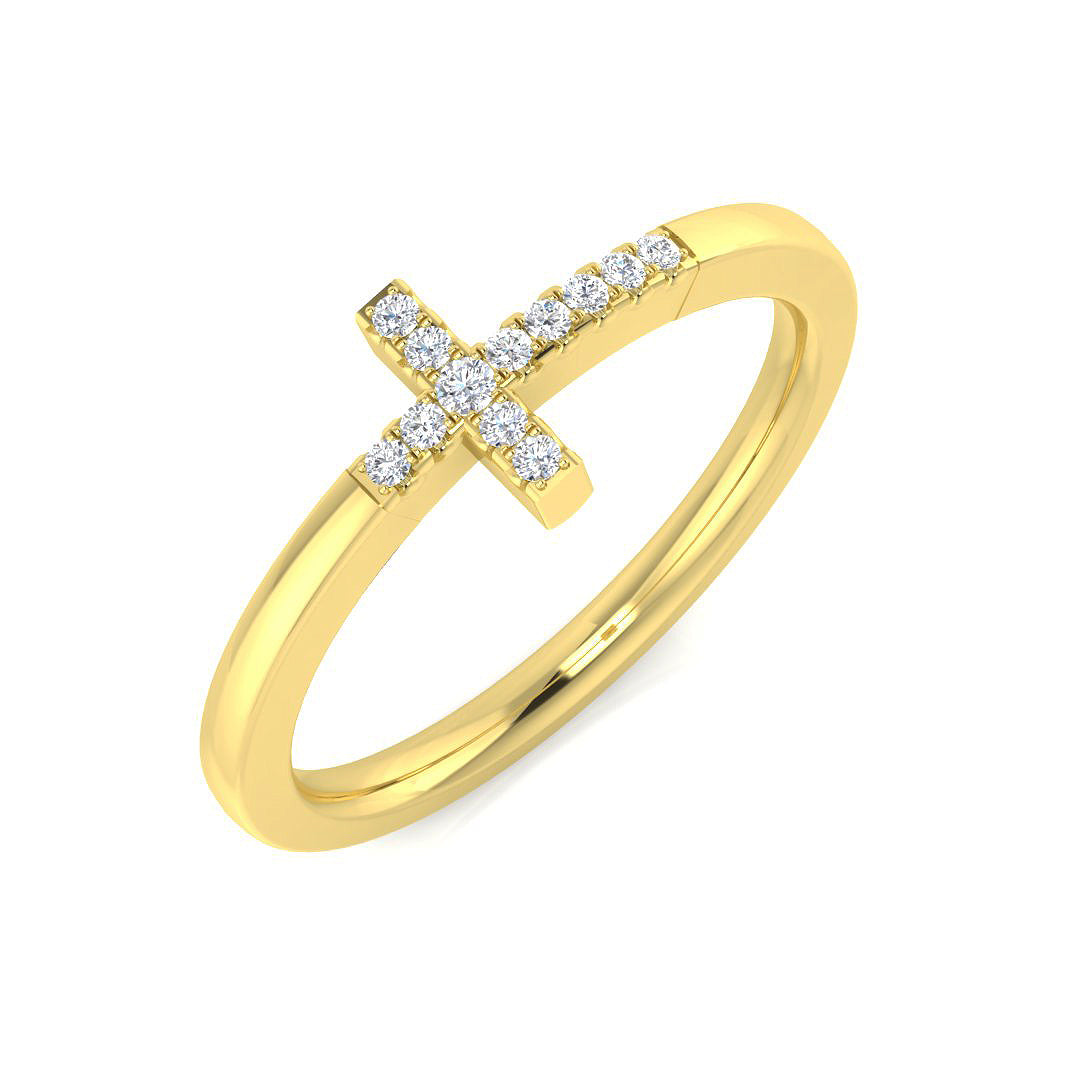 SR996 — Ring - 9 KT Yellow Gold