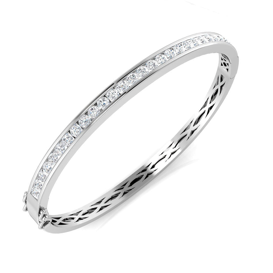 XYA0186 — Bangle - 9k White Gold