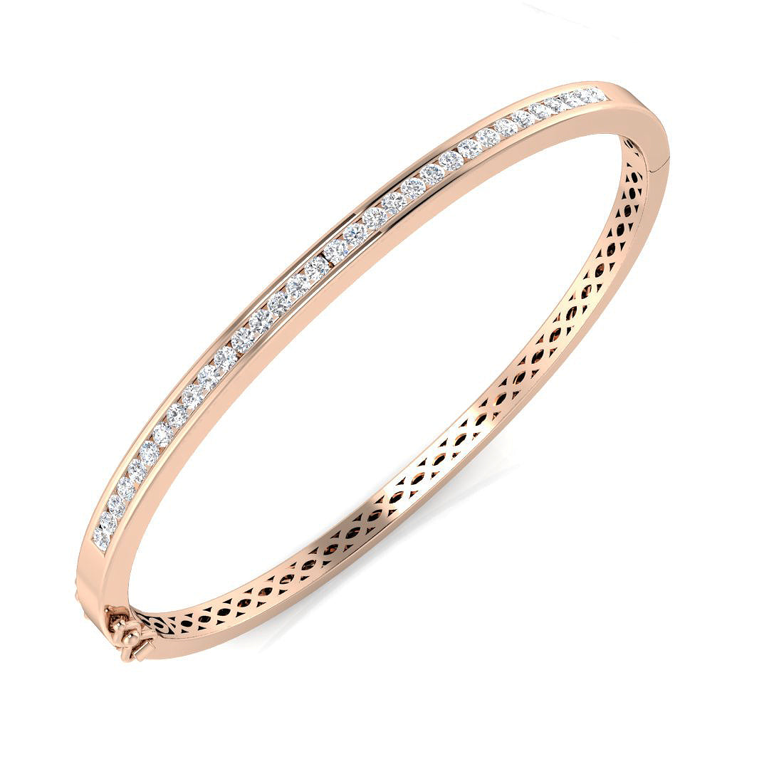 XYA0227 — Bangle - 9k Rose Gold