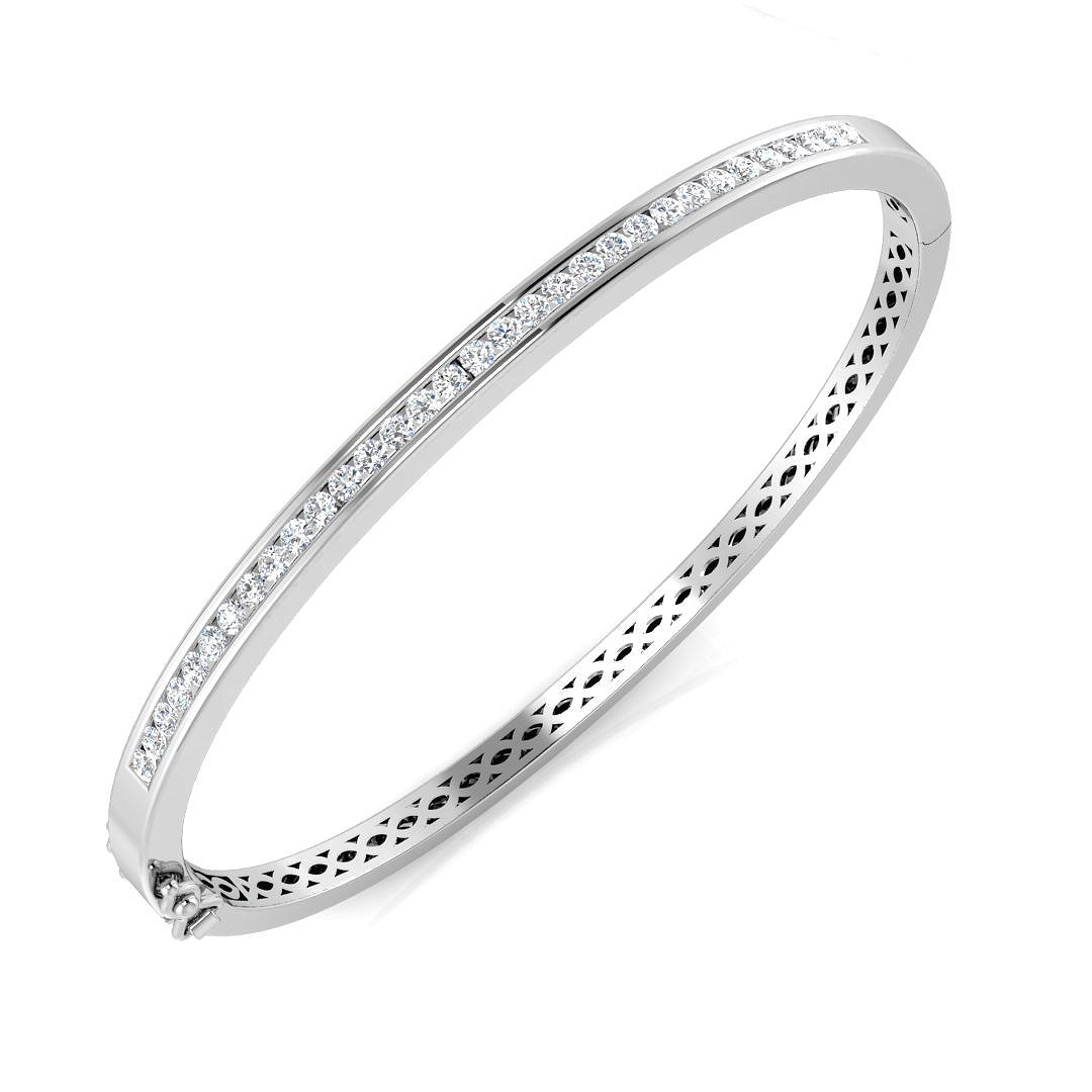 XYA0227 — Bangle - 9k White Gold