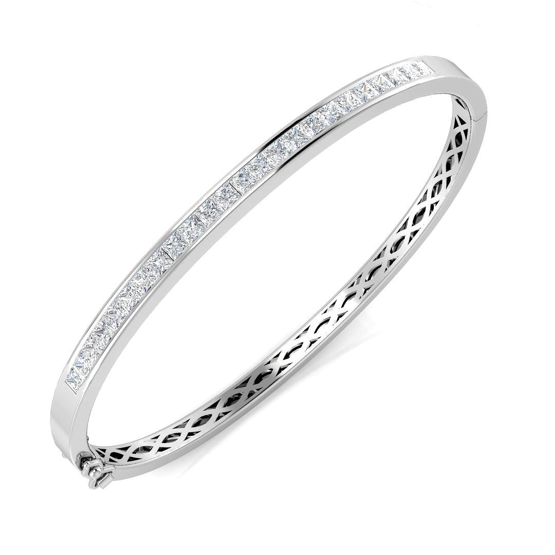 XYA0263 — Bangle - 9k White Gold