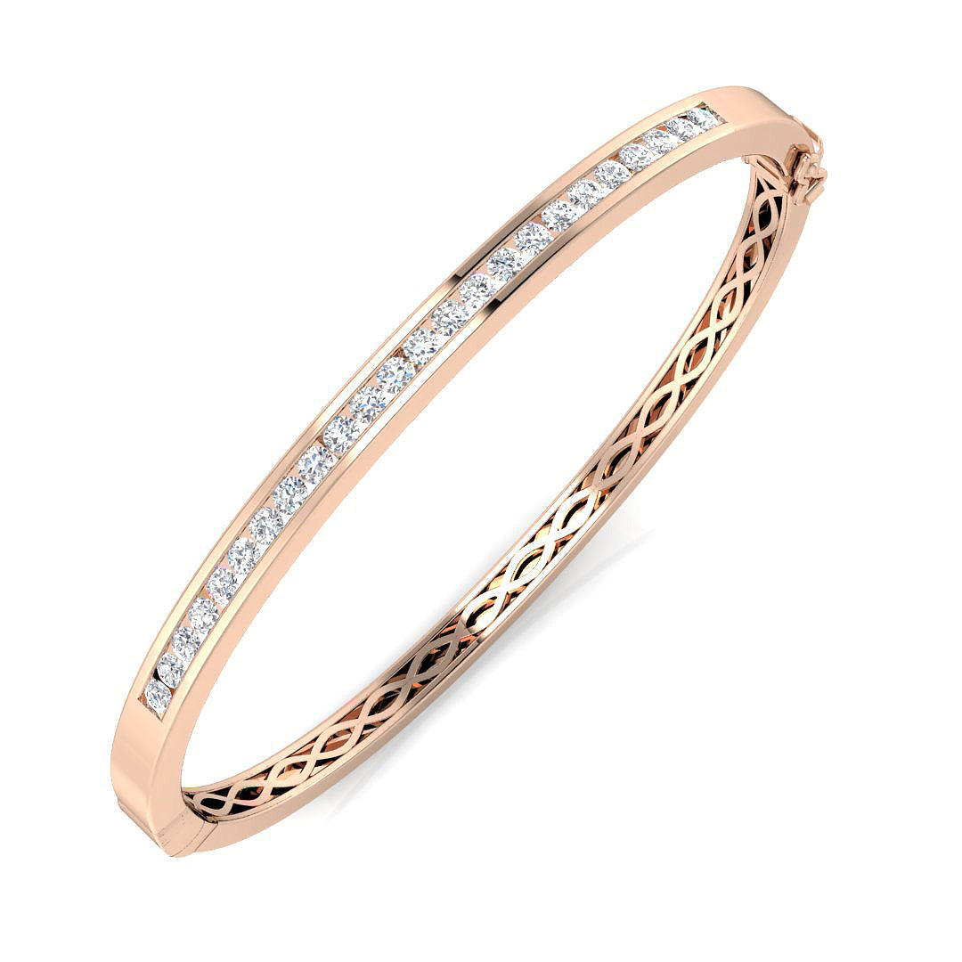 XYA0263 — Bangle - 9k Rose Gold