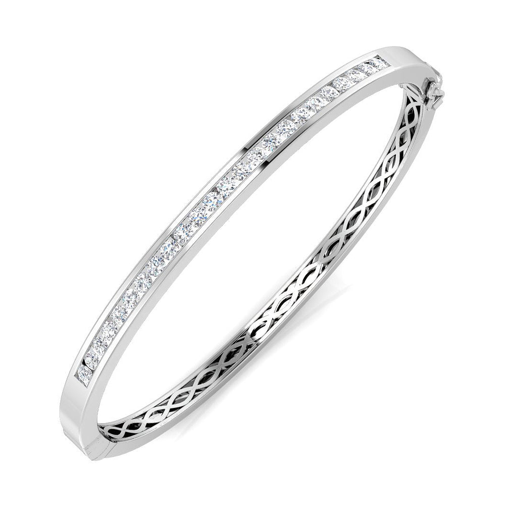 XYA0263 — Bangle - 9k White Gold