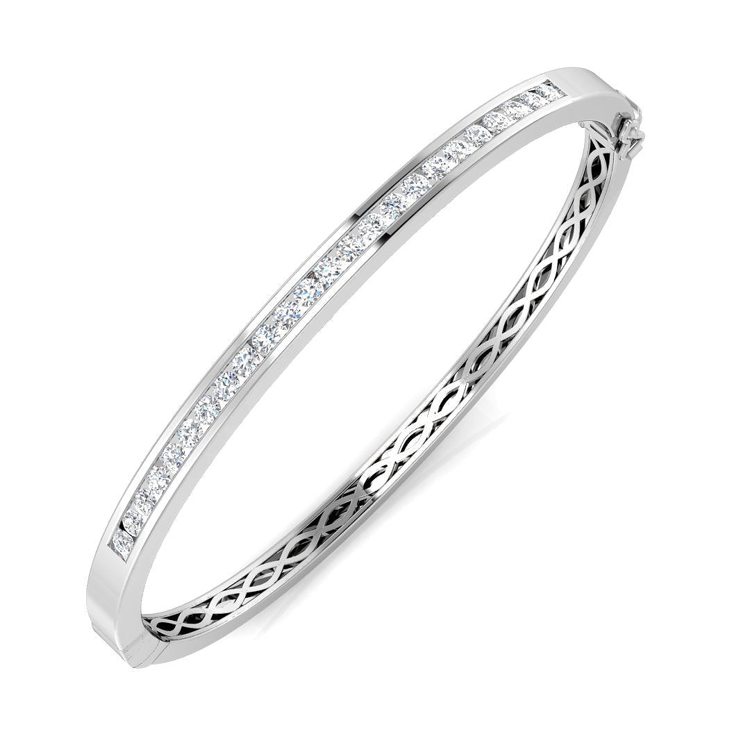 XYA0263 — Bangle - 9k White Gold