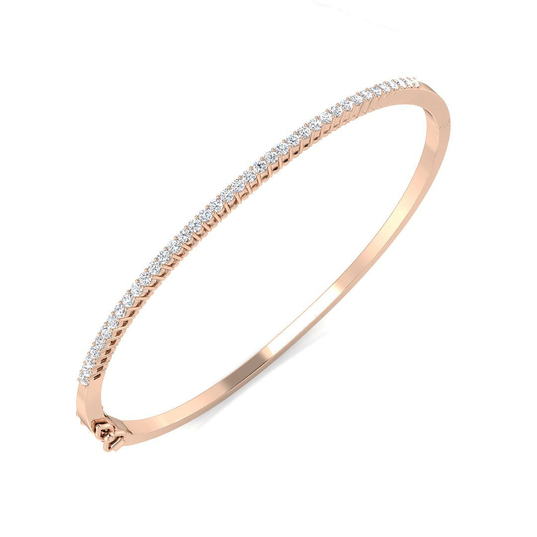 XYA0271D — Bangle - 9k Rose Gold