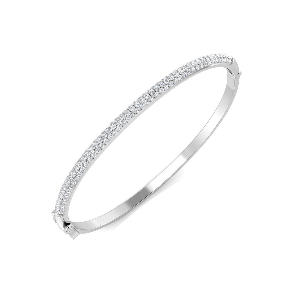 XYA0281 — Bangle - 9k White Gold