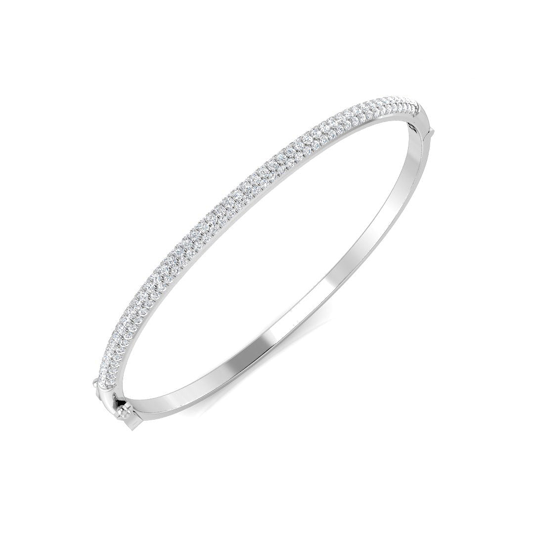XYA0281 — Bangle - 9k White Gold