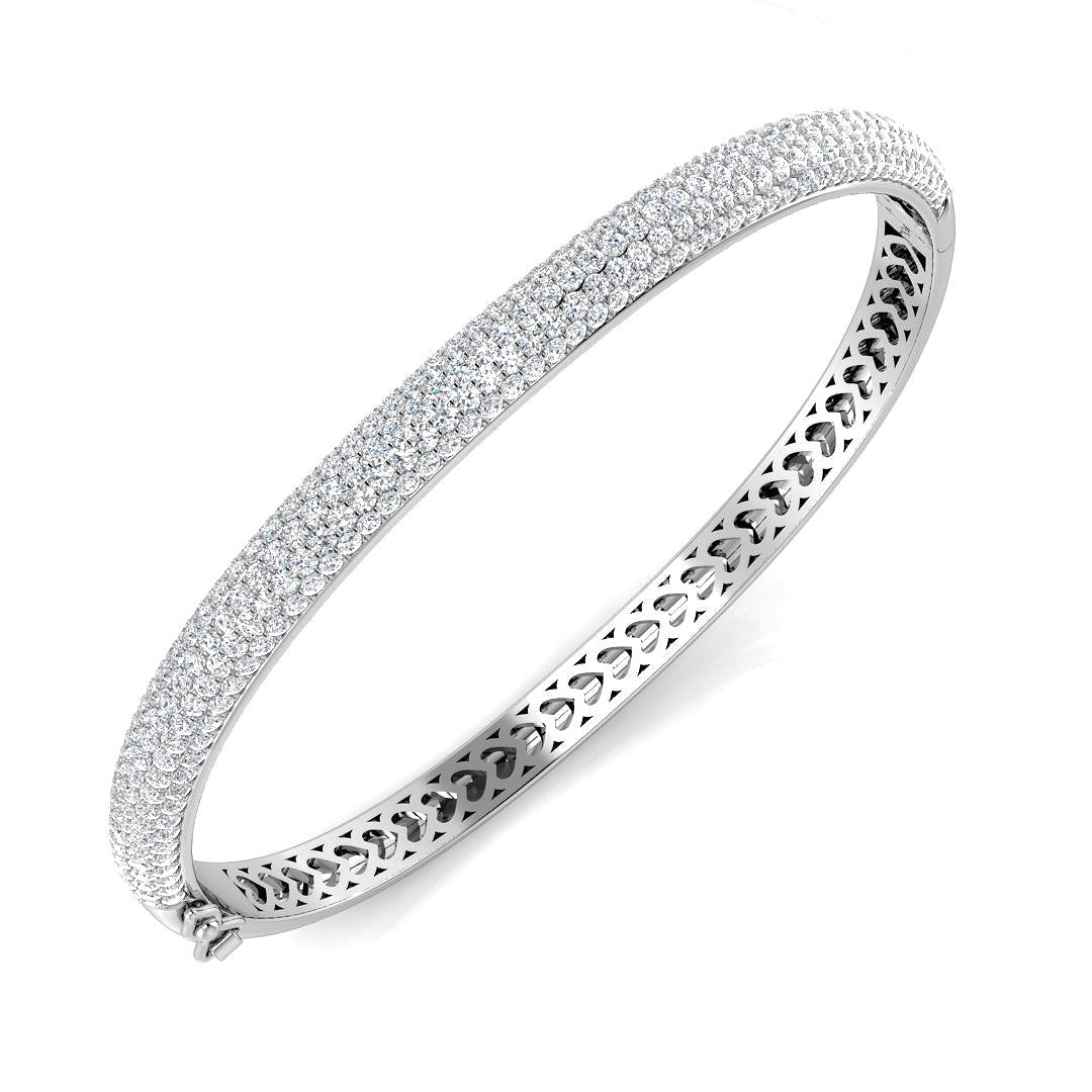 XYA0285 — Bangle - 9k White Gold
