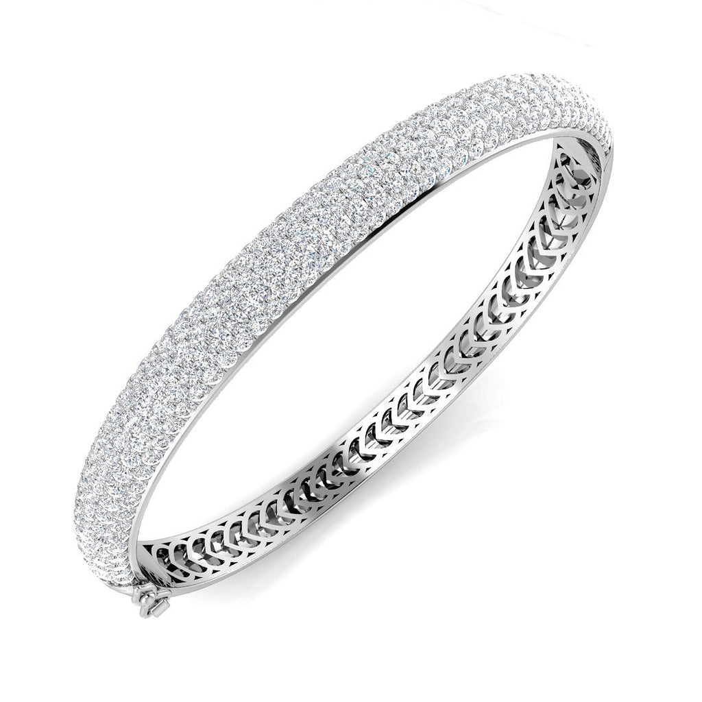 XYA0287 — Bangle - 9k White Gold