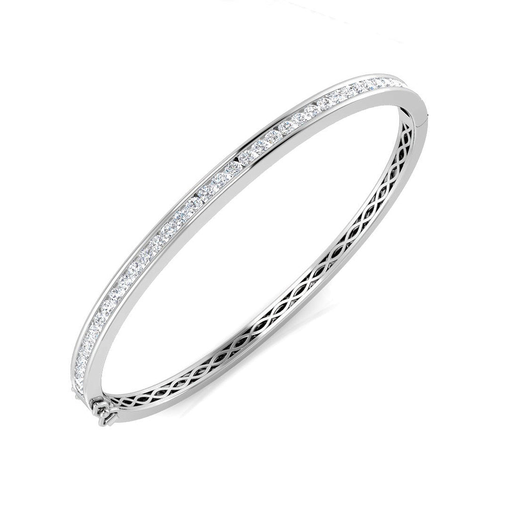 XYA0354 — Bangle - 9k White Gold