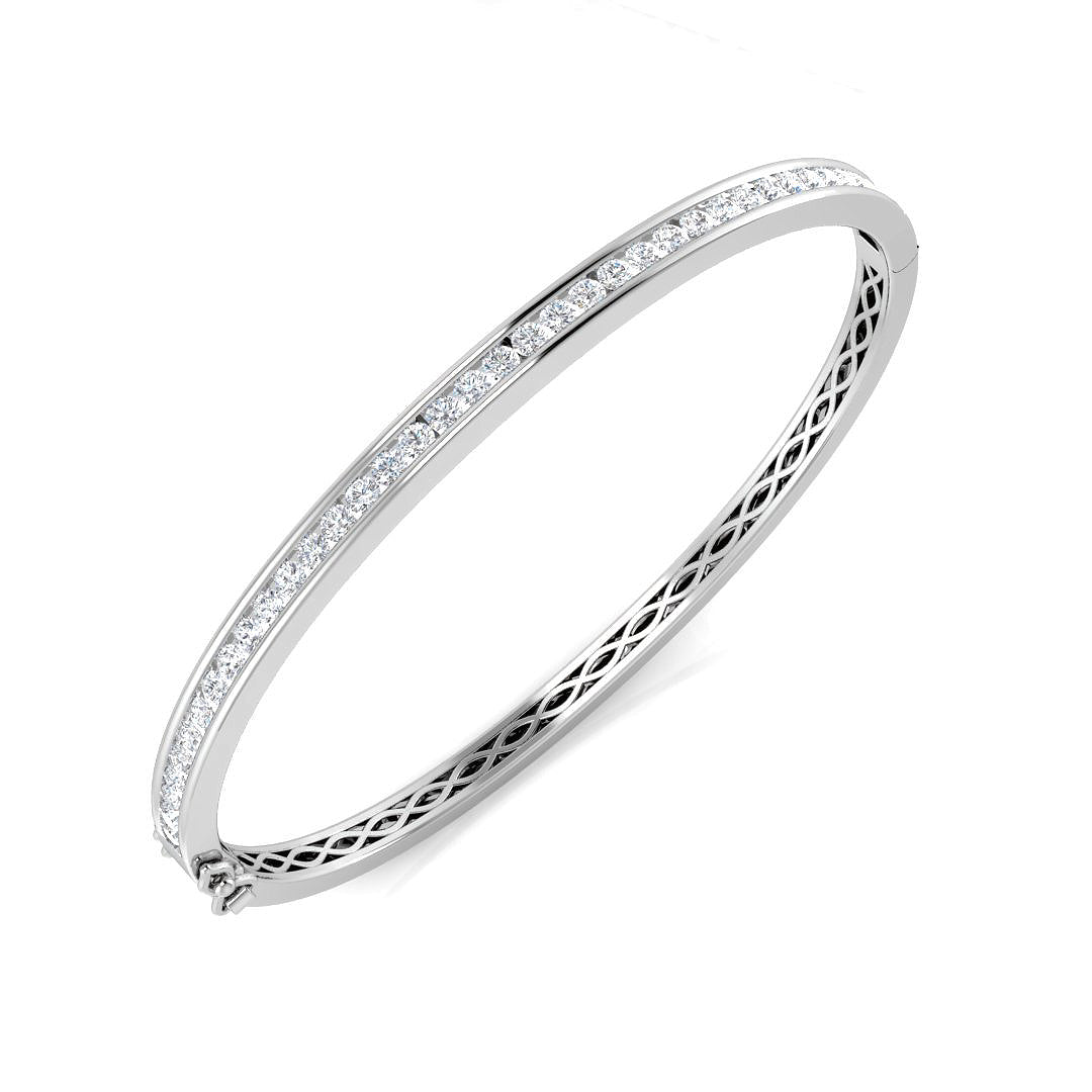 XYA0354 — Bangle - 9k White Gold