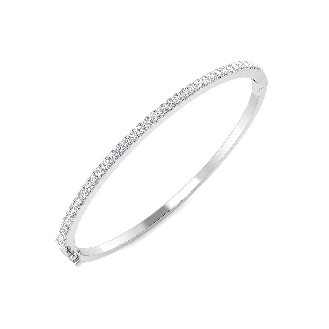 XYA8047 — Bangle - 9k White Gold