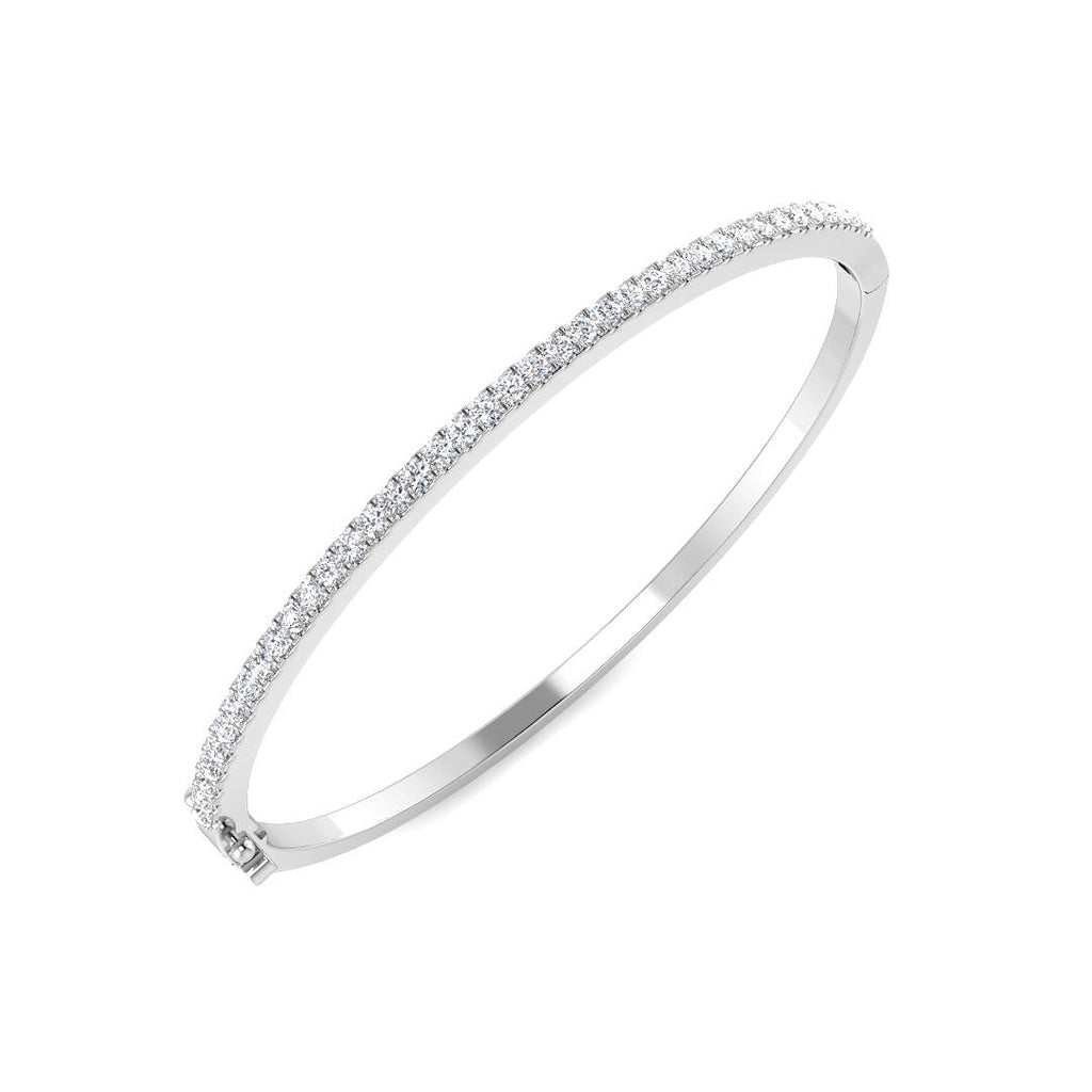 SBK965 — Bangle - 9k White Gold