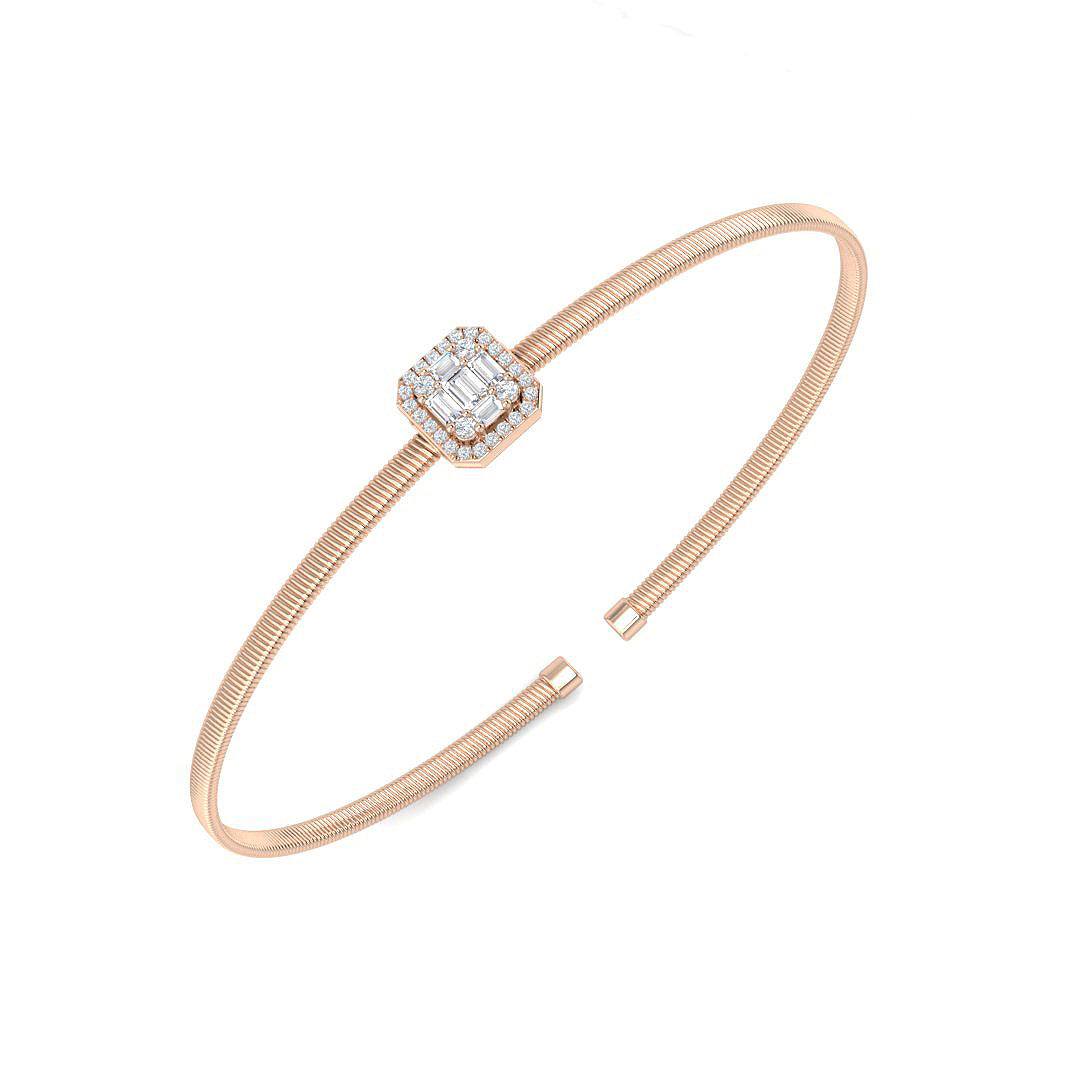XYA8076 — Bangle - 9k Rose Gold