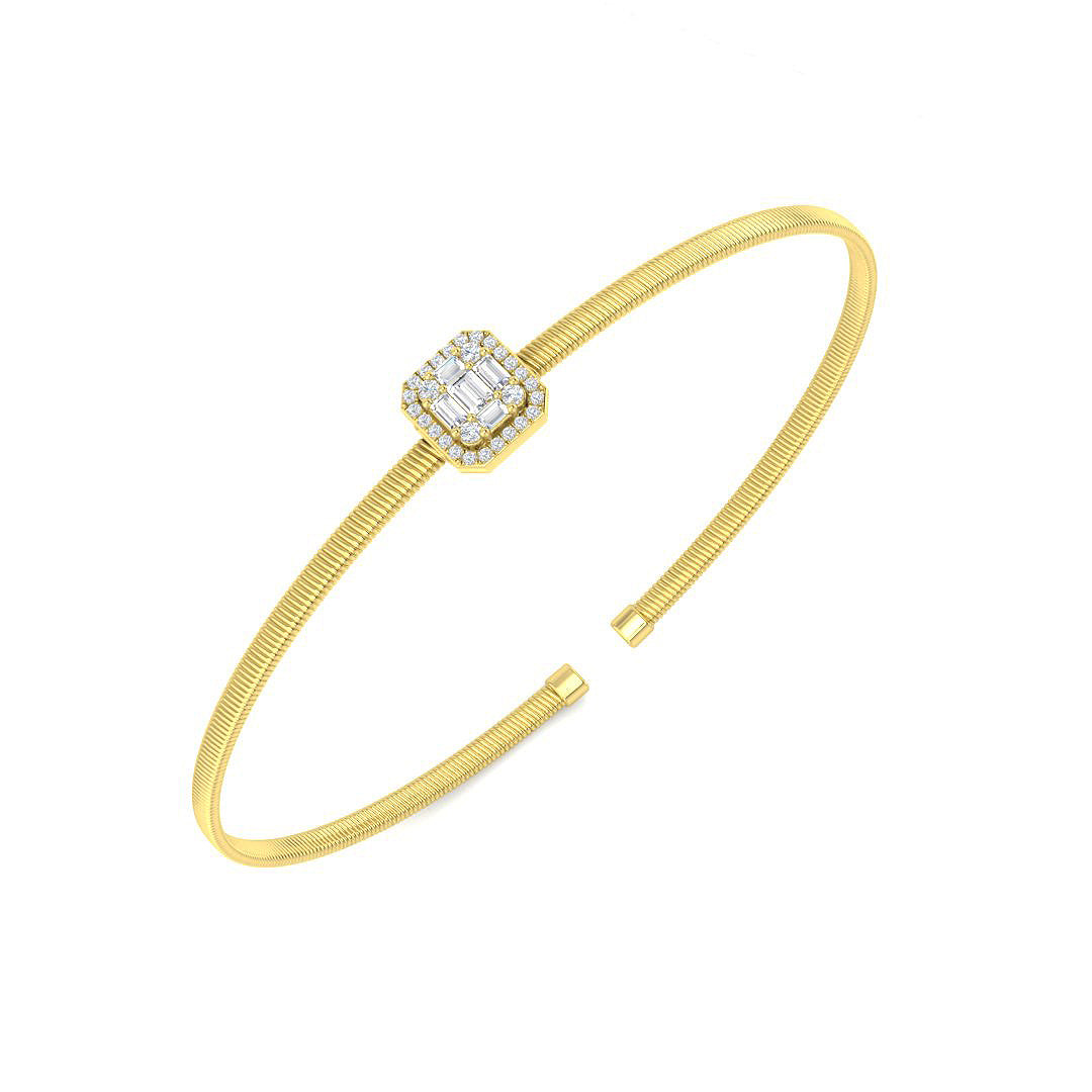 XYA8076 — Bangle - 9k Yellow Gold