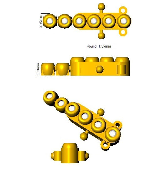 XYB0590 — Bracelet - 9k Yellow Gold detail