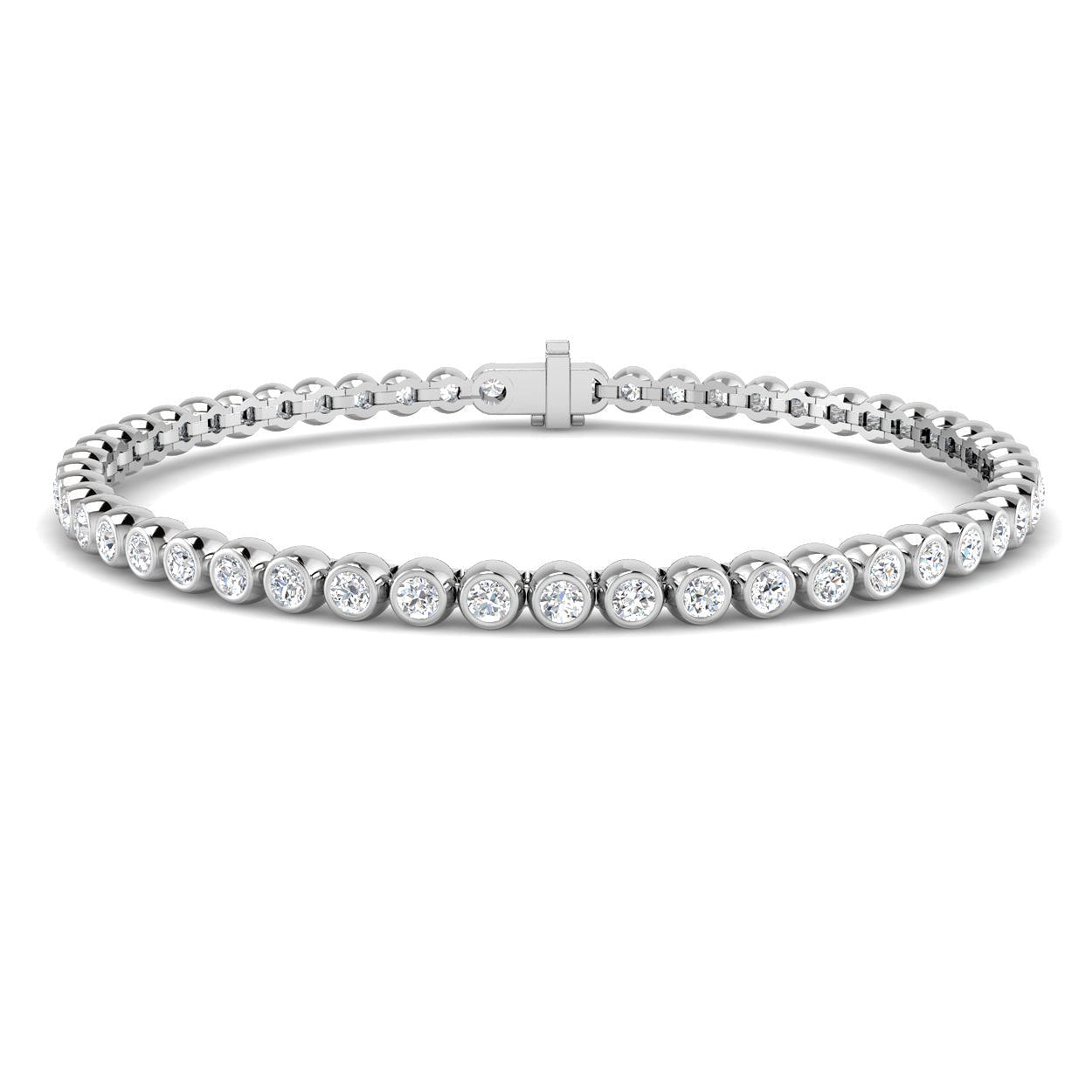 XYB0592 — Bracelet - 9k White Gold