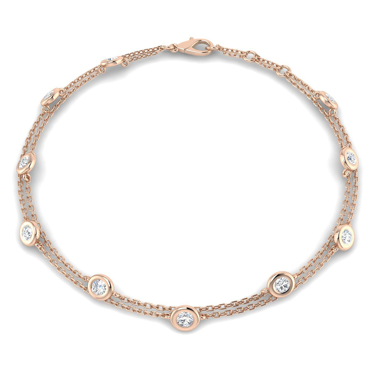 XYB0734CB — Bracelet - 9k Rose Gold