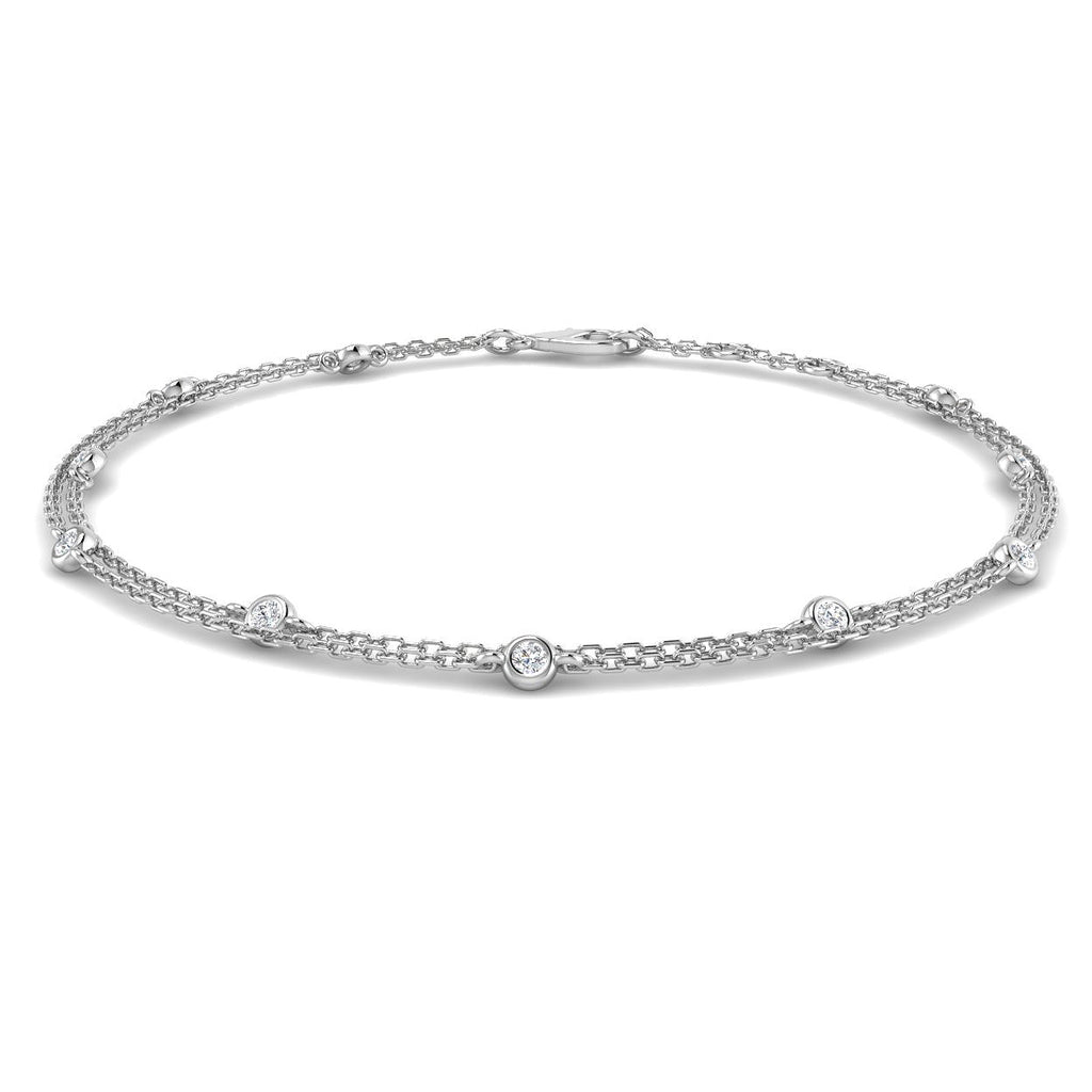 XYB0734C — Bracelet - 9k White Gold