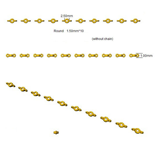 XYB0734C — Bracelet - 9k Yellow Gold detail