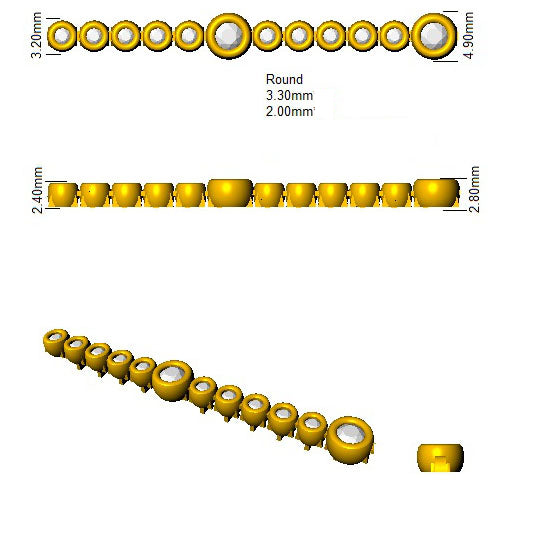 XYB0908 — Bracelet - 9k Yellow Gold detail