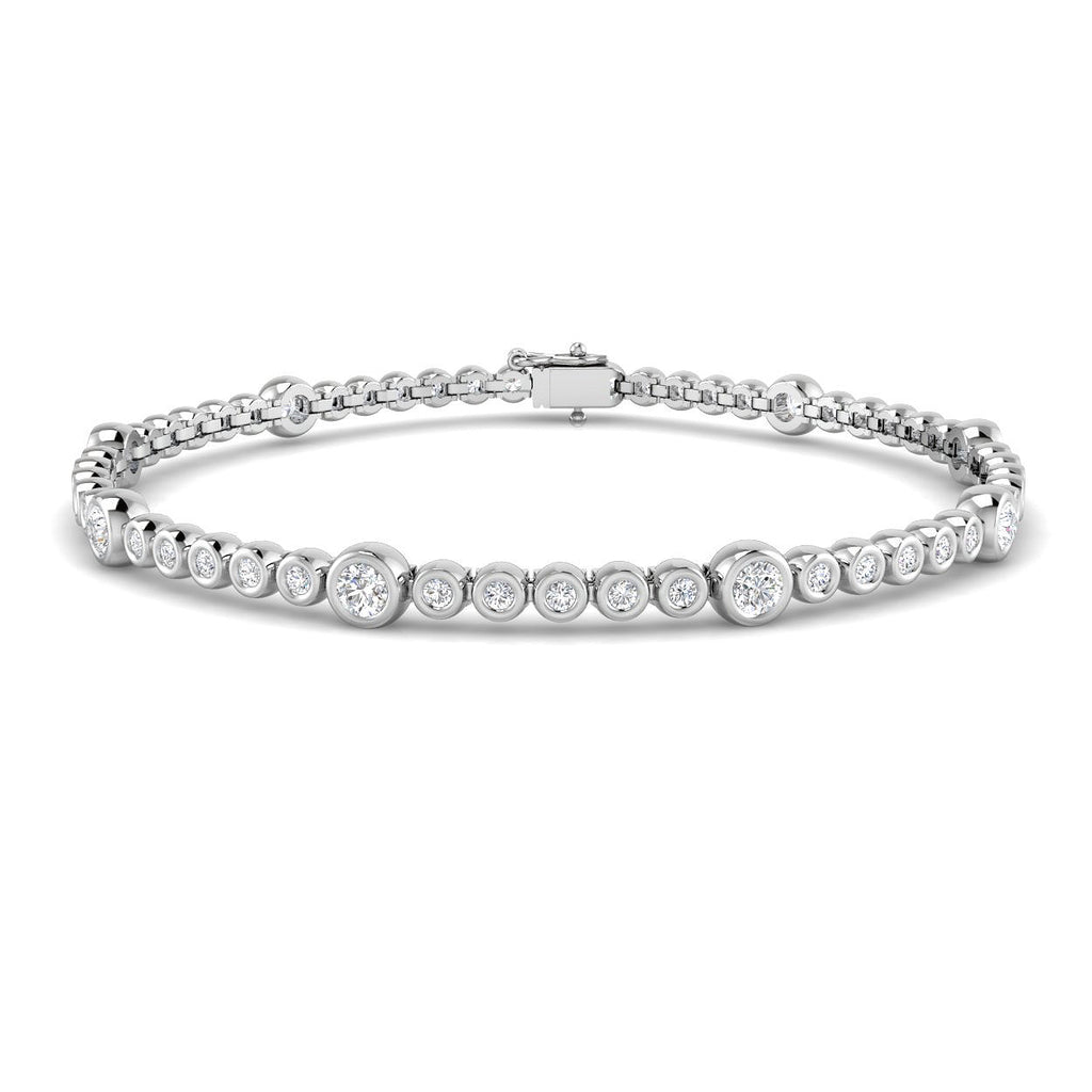 XYB0908 — Bracelet - 9k White Gold