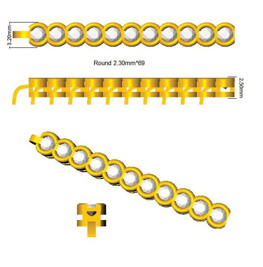 XYB0911 — Bracelet - 9k Yellow Gold detail