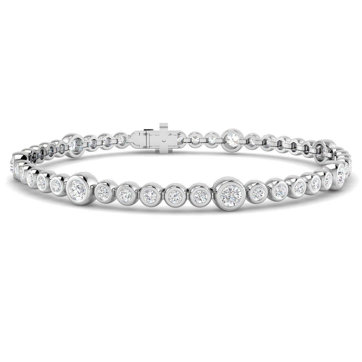 XYB1188 — Bracelet - 9k White Gold