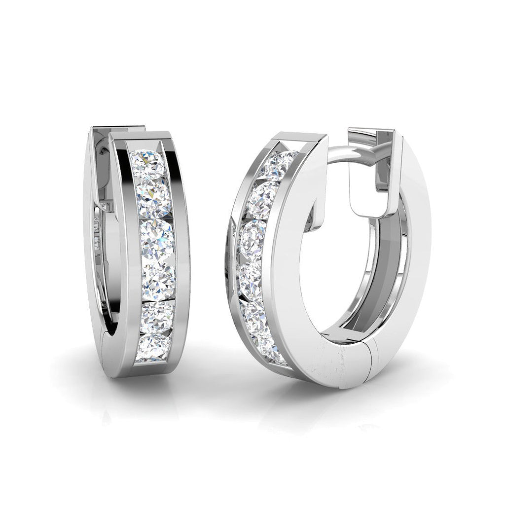 XYE0011 — Earrings - 9k White Gold