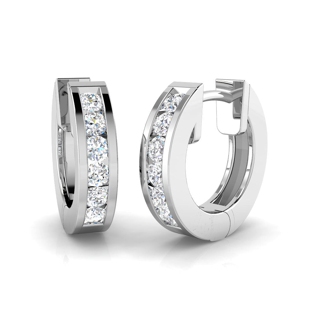 XYE0011 — Earrings - 9k White Gold