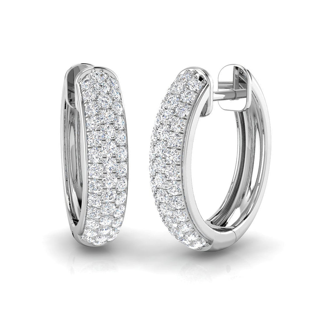 XYE0021 — Earrings - 9k White Gold