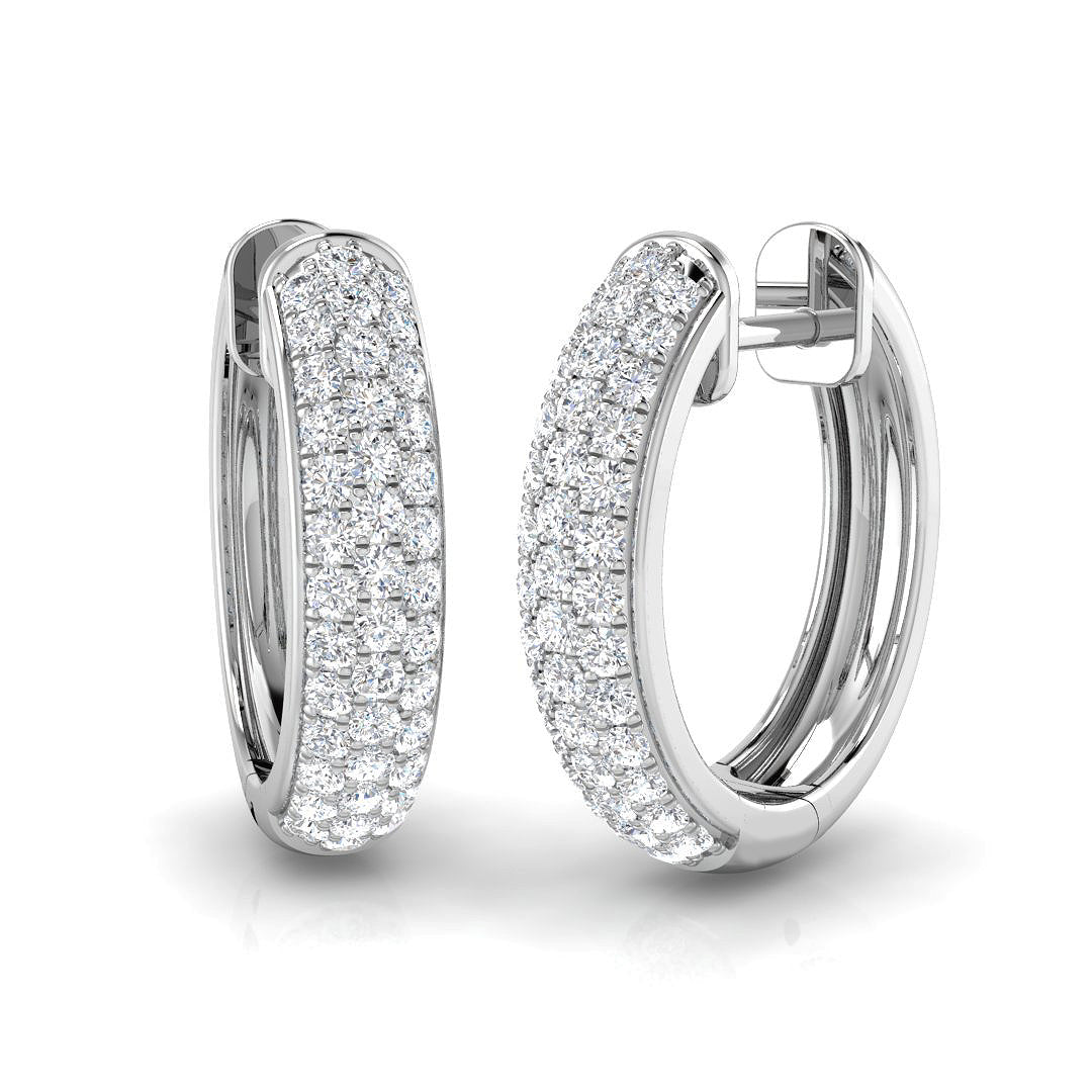 XYE0021 — Earrings - 9k White Gold