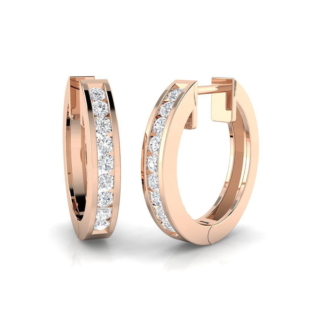 XYE0095 — Earrings - 9k Rose Gold