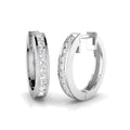 XYE0095 — Earrings - 9k White Gold