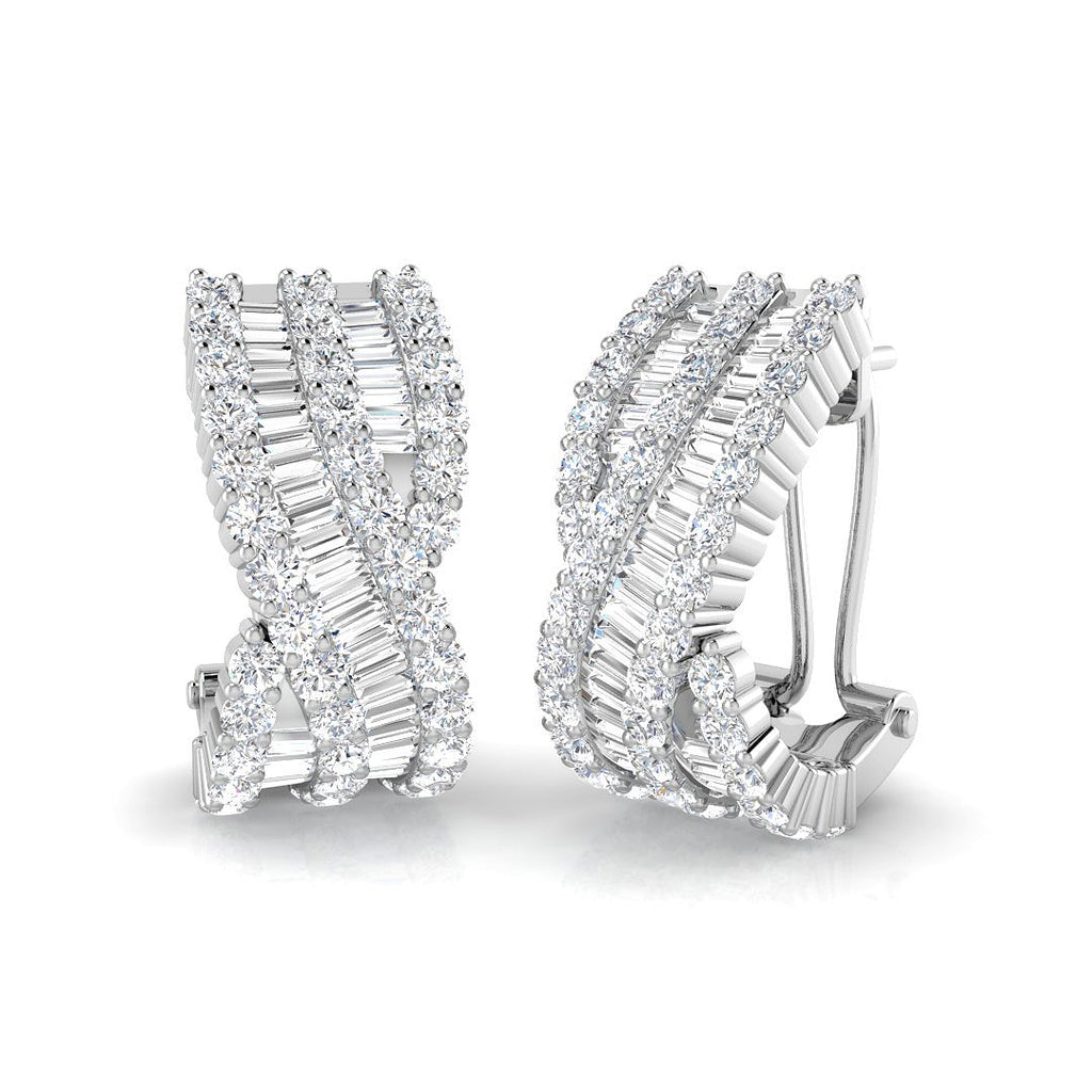 XYE0572 — Earrings - 9k White Gold