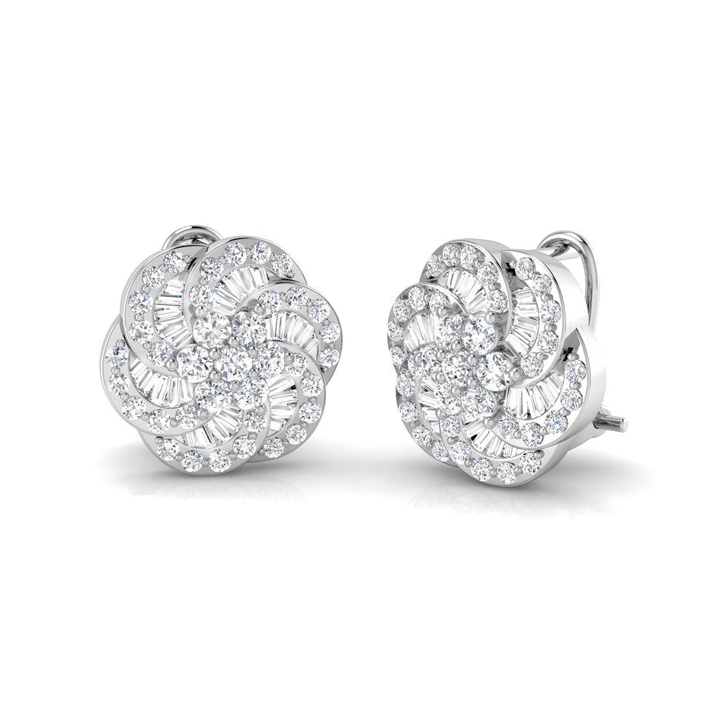XYE0622 — Earrings - 9k White Gold