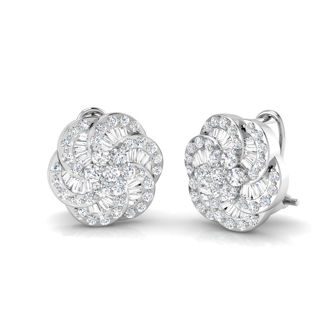 XYE0622 — Earrings - 9k White Gold