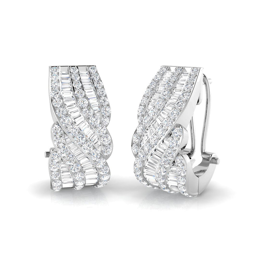 XYE1008 — Earrings - 9k White Gold