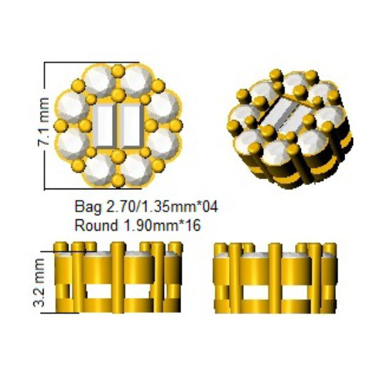 XYE1111 — Earrings - 9k Yellow Gold detail