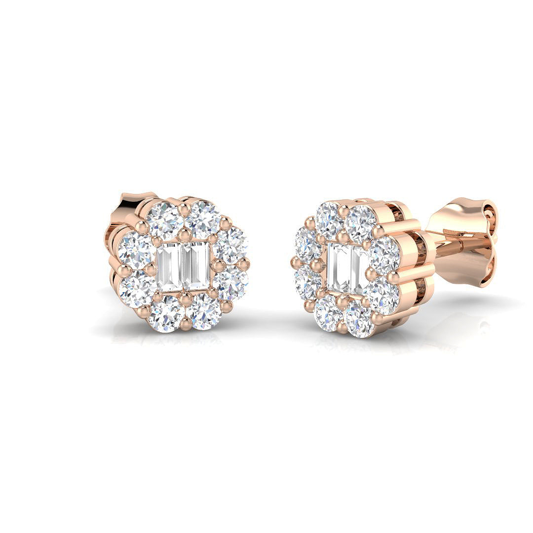 XYE1111 — Earrings - 9k Rose Gold