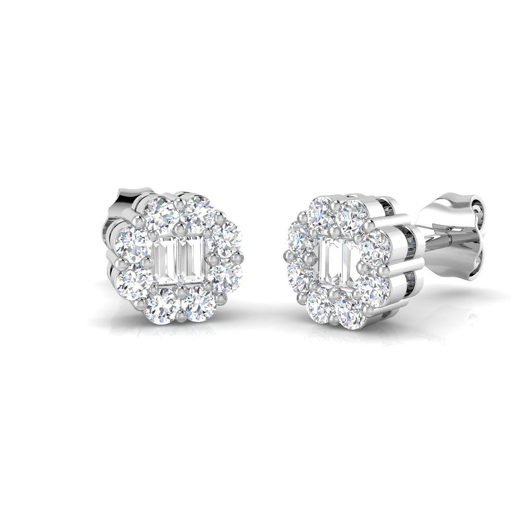 XYE1111 — Earrings - 9k White Gold