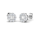XYE1111 — Earrings - 9k White Gold
