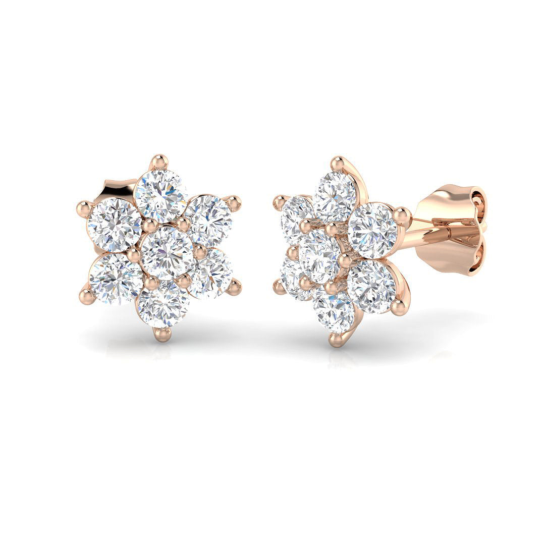 XYE1153 — Earrings - 9k Rose Gold