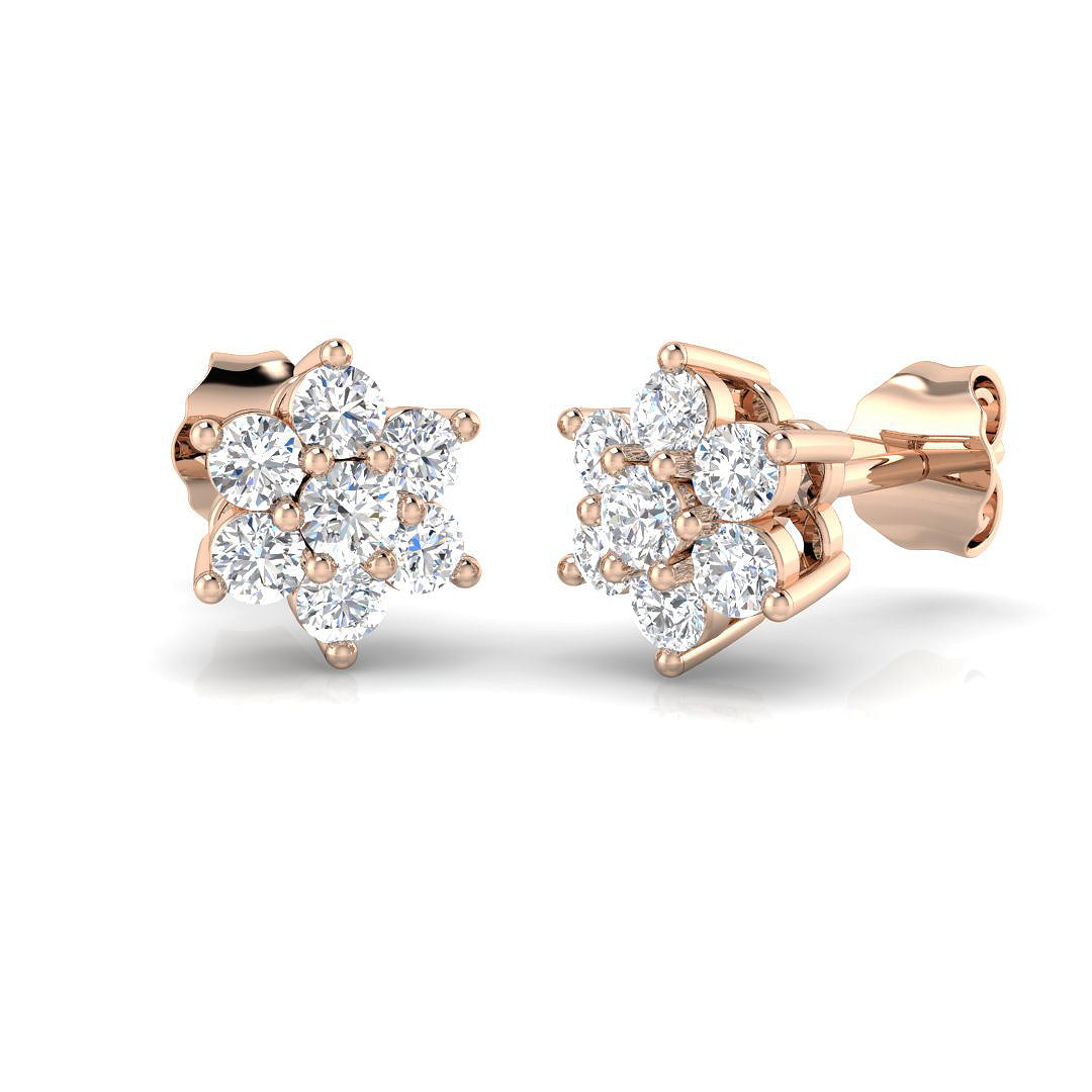 XYE1157 — Earrings - 9k Rose Gold